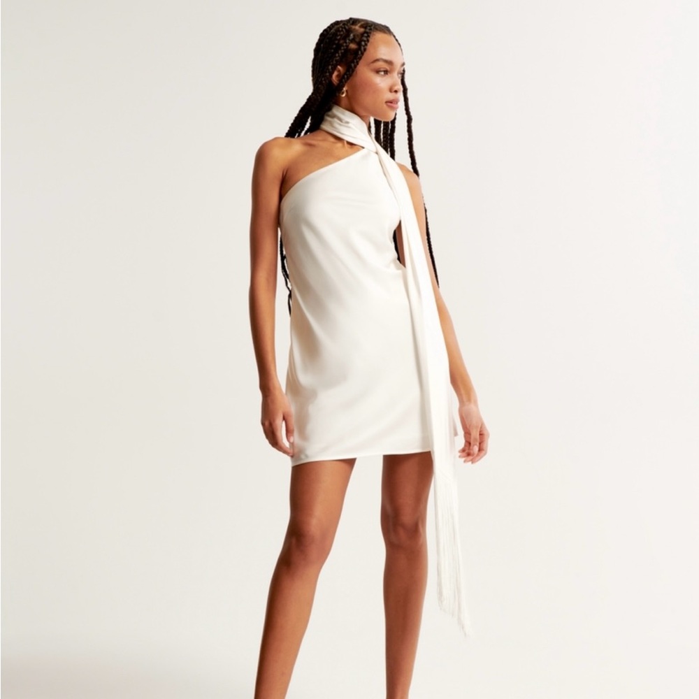 Abercrombie Scarf slip midi dress